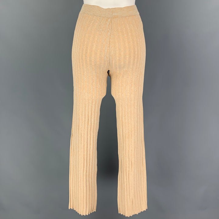 PALOMA WOOL Taille S Orange Viscose Blend Heather Pantalon décontracté taille haute