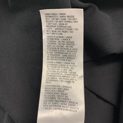 GUCCI Size XS Black White Graphic Cotton Crew-Neck T-shirt