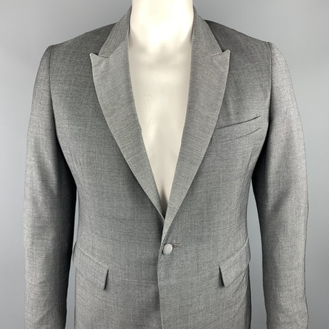BAND OF OUTSIDERS Size 42 Grey Nailhead Wool Peak Lapel Sport Coat