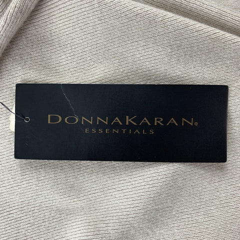 DONNA KARAN Size L Beige Knitted Cashmere Turtleneck Casual Top