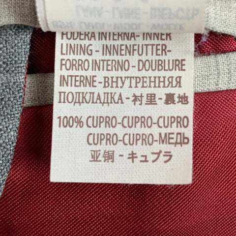 BRUNELLO CUCINELLI Size 38 Gray Window Pane Lana Wool Silk Suit