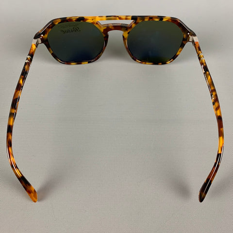 PERSOL Brown Tortoiseshell Acetate Sunglasses