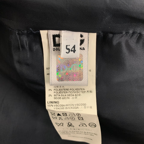 D&G by DOLCE & GABBANA Size 44 Navy Blue Stripe Viscose Blend Vest