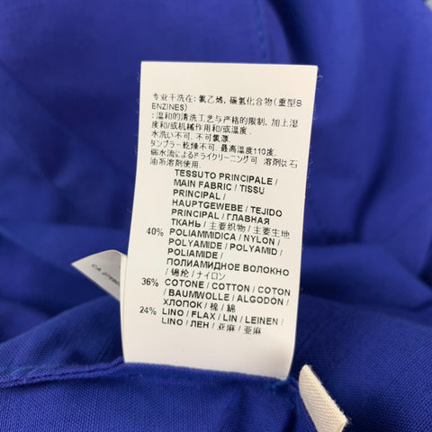 MARNI Size 8 Blue Polyamide Blend Double Breasted Jacket