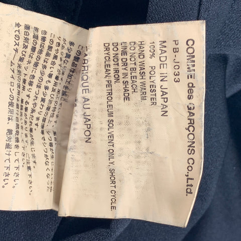 COMME des GARCONS HOMME PLUS Size L Black Polyester Asymmetrical Oversized Jacket