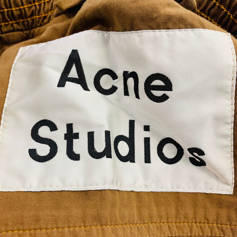 ACNE STUDIOS Taille S Blouson Bomber en Coton Marron