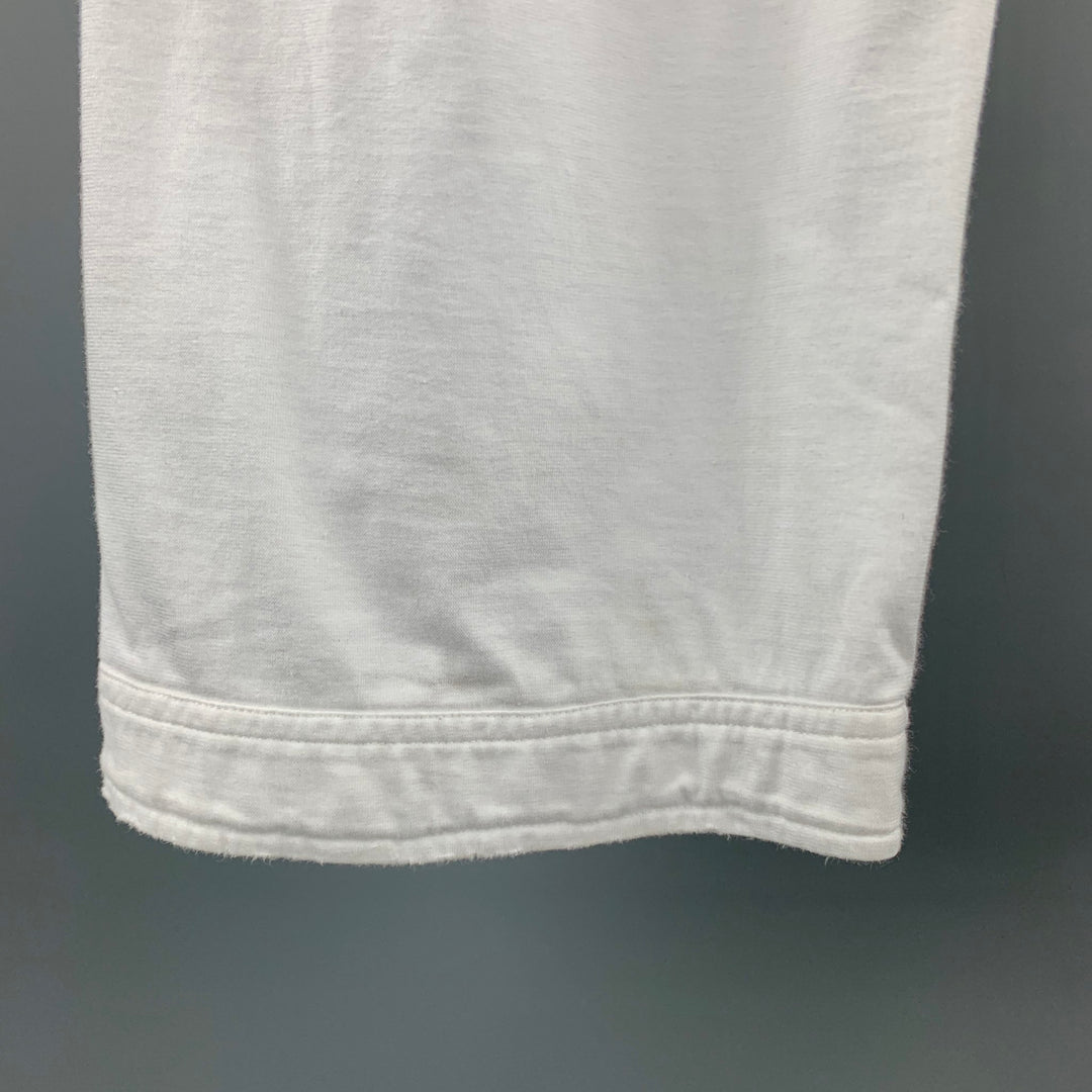 DSQUARED2 Size 30 Tuff Pup White Cotton Graphic Sweatpants
