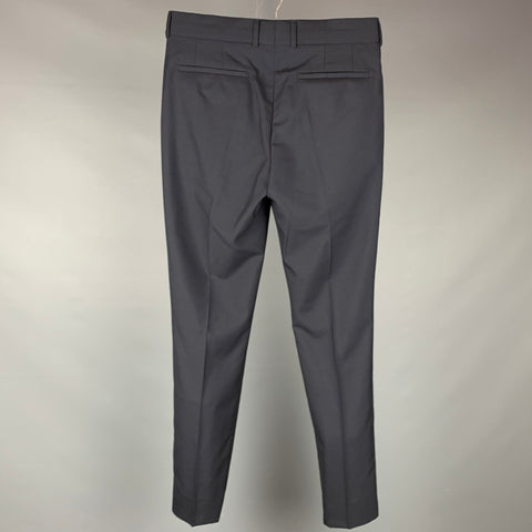 PAUL SMITH Size 30 Black Wool Flat Front Dress Pants