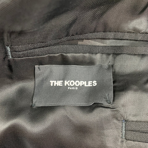 THE KOOPLES Size 36 Black Wool Peak Lapel Tuxedo Suit