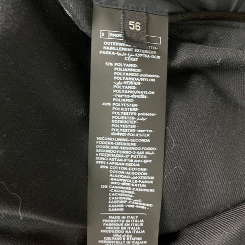 TOM FORD Size 46 Black Quilted Polyamide Blend Jacket