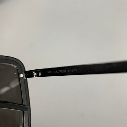 SAINT LAURENT Lunettes de soleil et lunettes en métal noir