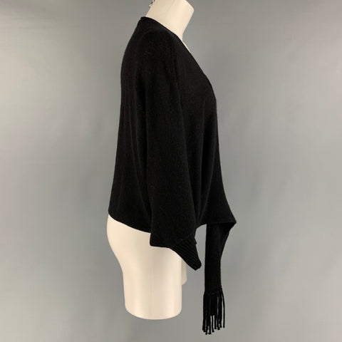TRINA TURK Taille S Cardigan à manches Dolman uni en cachemire noir