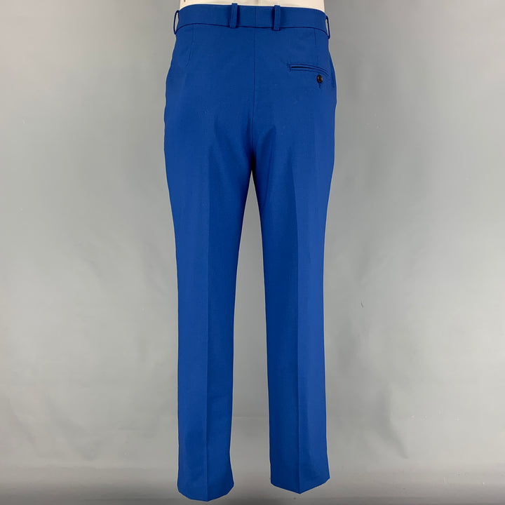 3.1 PHILLIP LIM Size 40 Royal Blue Wool Blend Notch Lapel Suit