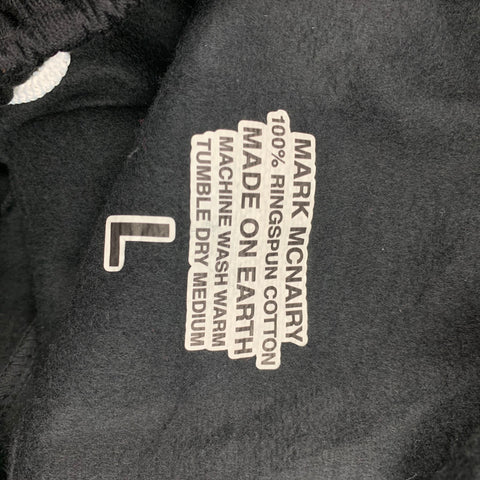 MARK McNAIRY Size L Black & Yellow Print Cotton Sweatpants