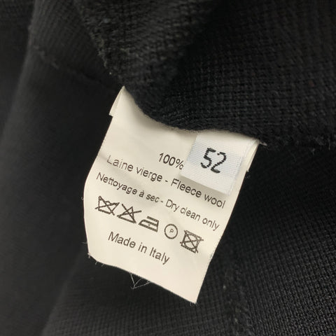 LANVIN Taille 42 Manteau boutonné simple boutonnage en laine noire