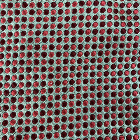 MASSIMO BIZZOCCHI Red & Cream Dots Silk Tie