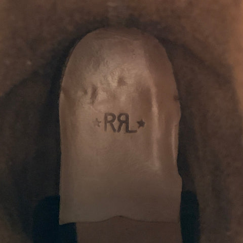 RRL par RALPH LAUREN Taille 11 Bottes en cuir antique beige