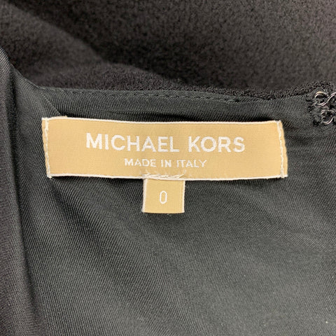 MICHAEL KORS Taille 0 Robe droite en crêpe noire