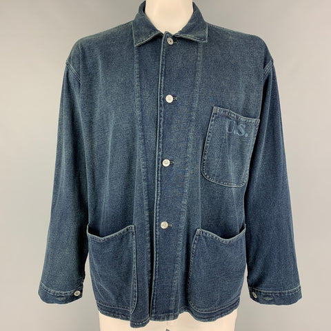 RRL by RALPH LAUREN Size XL Dark Blue Cotton Jacket