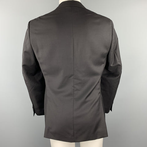 JOHN VARVATOS  U.S.A. Size 36 Black Wool Peak Lapel Sport Coat