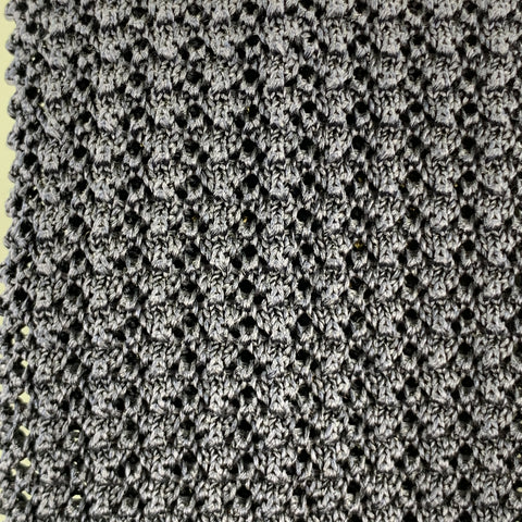 HAYWARD LONDON Dark Navy Silk Textured Knit Tie
