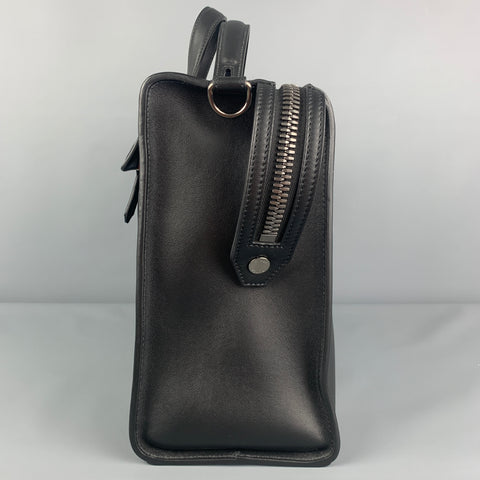 FENDI Black Leather 7VA400 Tote Briefcase Bag