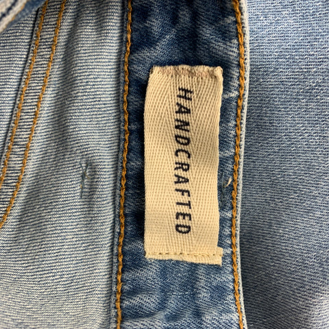 MC DENIMERIE Size 28 Light Blue Wash Cotton Button Fly Jeans