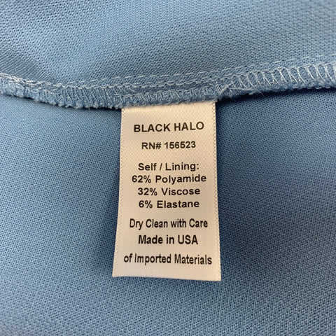 BLACK HALO Size 8 Light Blue Polyamide Blend Tapered Dress Pants