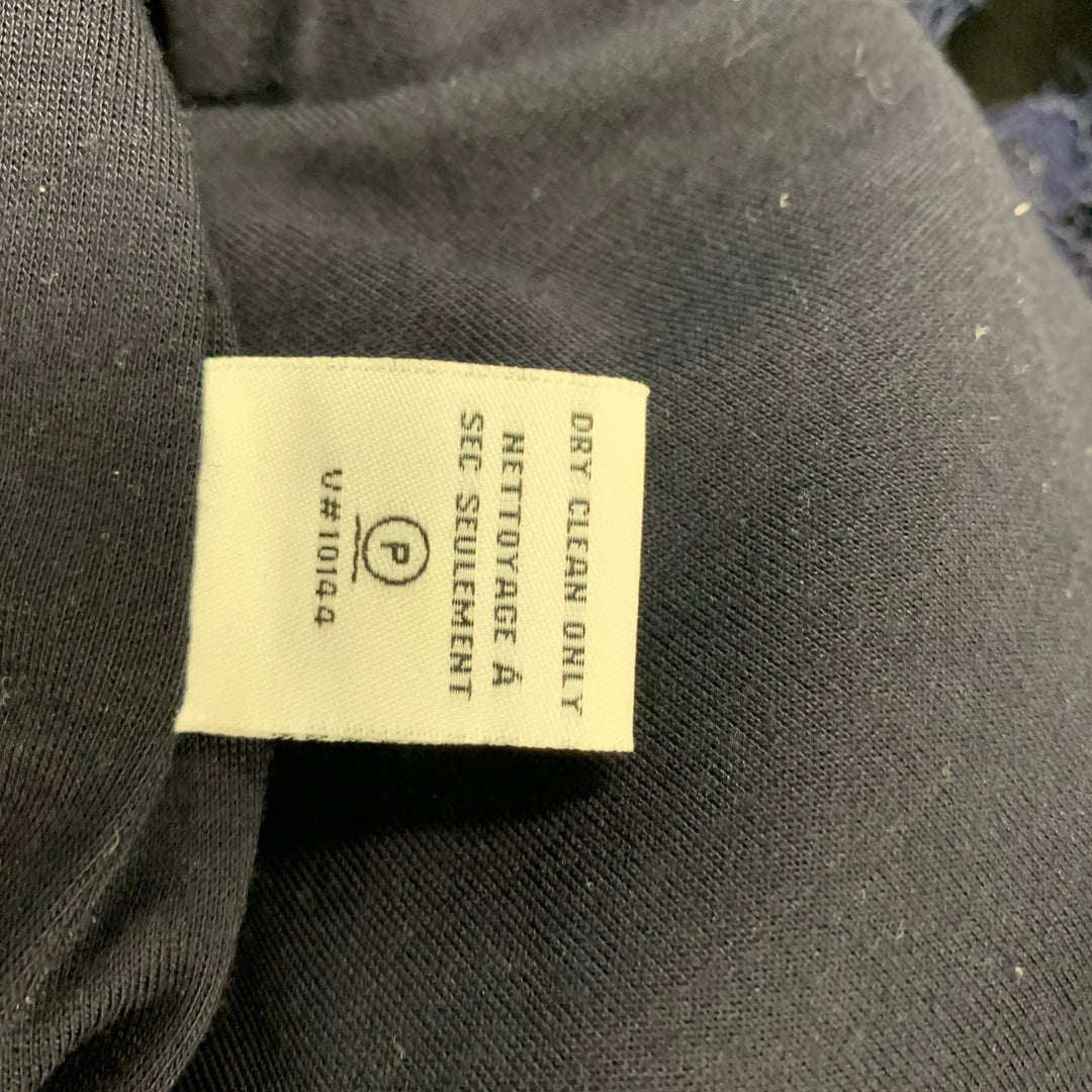 DIANE VON FURSTENBERG Size 0 Navy Rayon Blend 3/4 Sleeves Dress