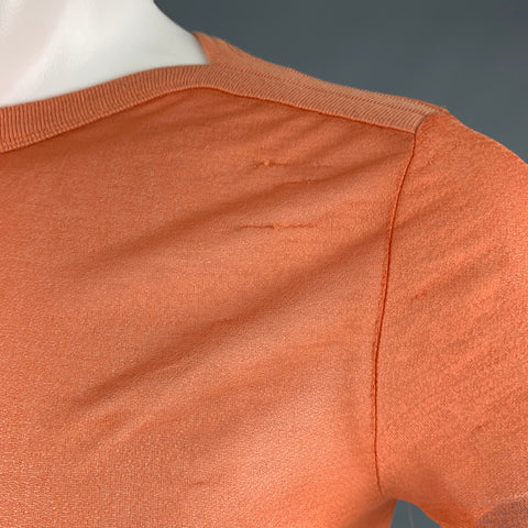 JEAN PAUL GAULTIER Size M Orange Polyester Short Sleeve T-shirt