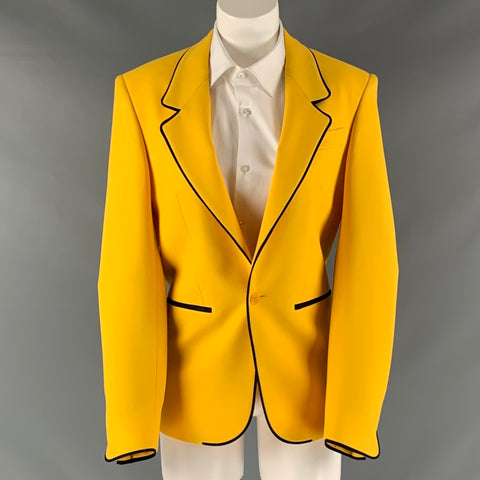 IDENTITÉS ALÉATOIRES Taille 36 Manteau de sport uni jaune noir régulier