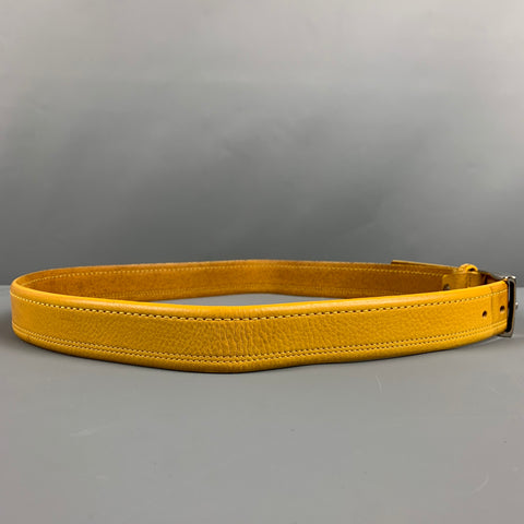 SERGIO TACCHINI Size 38 Yellow Leather Belt