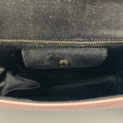PRADA Pink Black Silk Satin Evening Handbag