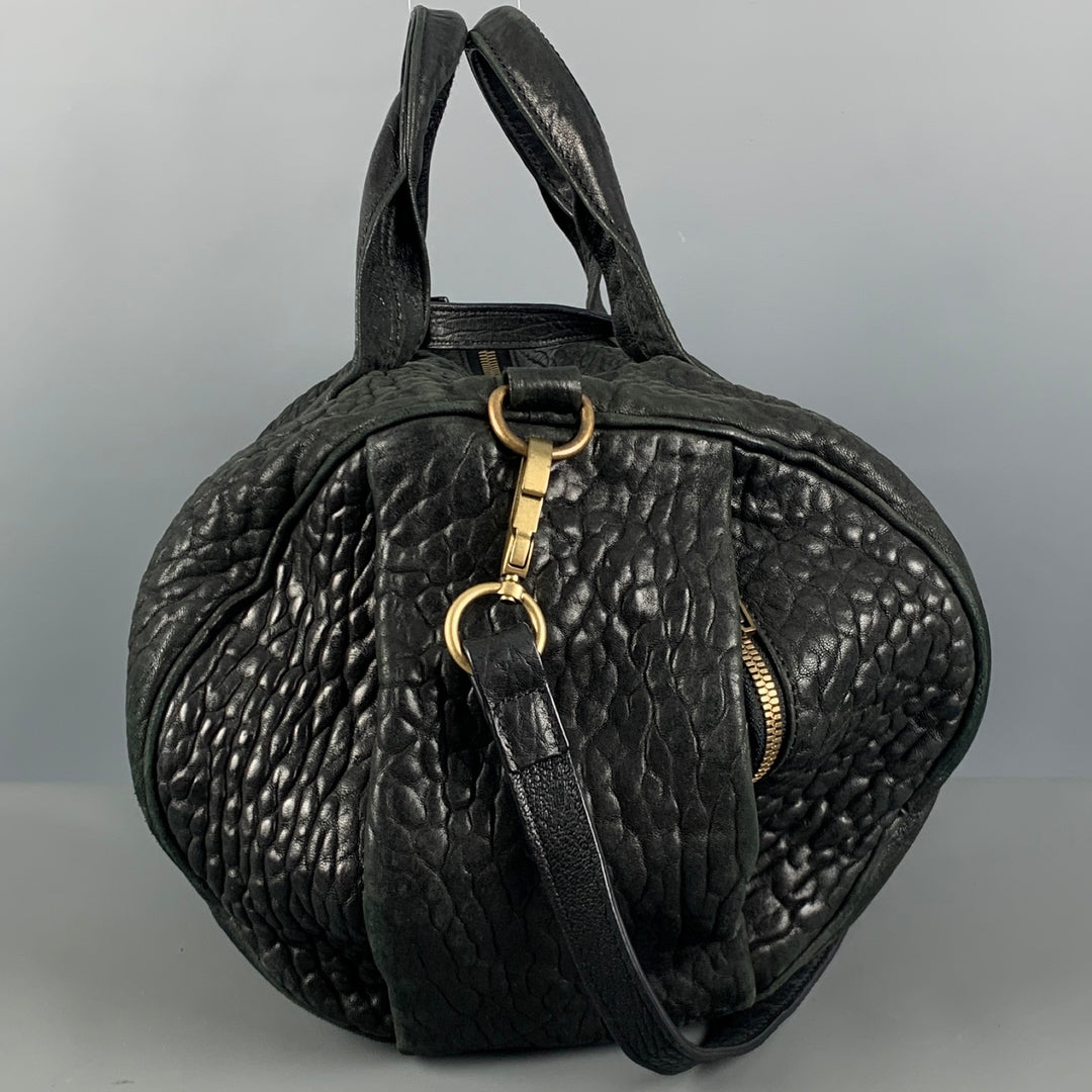 ALEXANDER WANG Black Wrinkled Leather Handbag