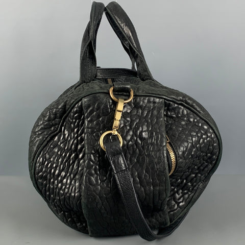 ALEXANDER WANG Black Wrinkled Leather Handbag