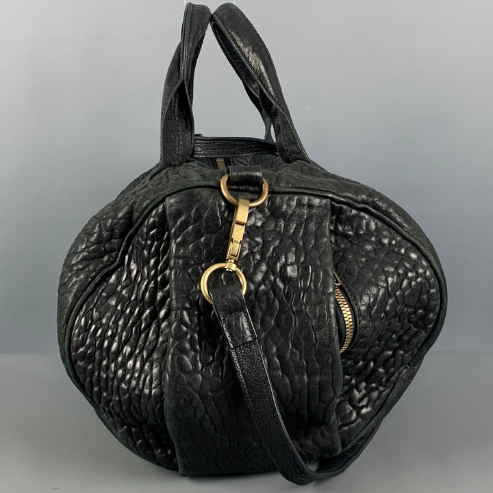 ALEXANDER WANG Black Wrinkled Leather Handbag