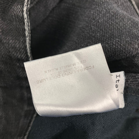 BALENCIAGA Size 33 Black Wash Denim Button Fly Jeans