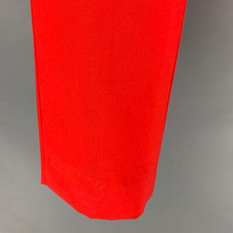 PAUL SMITH Taille 36 Pantalon habillé rouge à devant plat