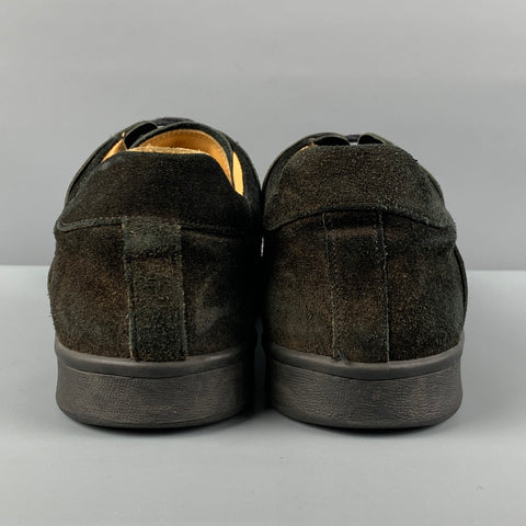 DAMIR DOMA Size 10 Black Leather Sneakers