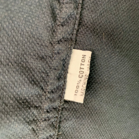 BAND OF OUTSIDERS Size L Black Cotton Button Up Long Sleeve Shirt