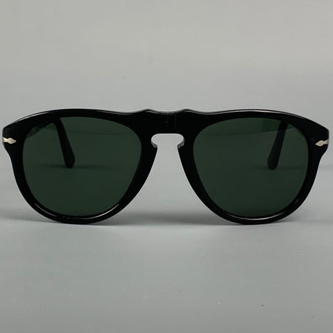 PERSOL Black Acetate Handmade Sunglasses