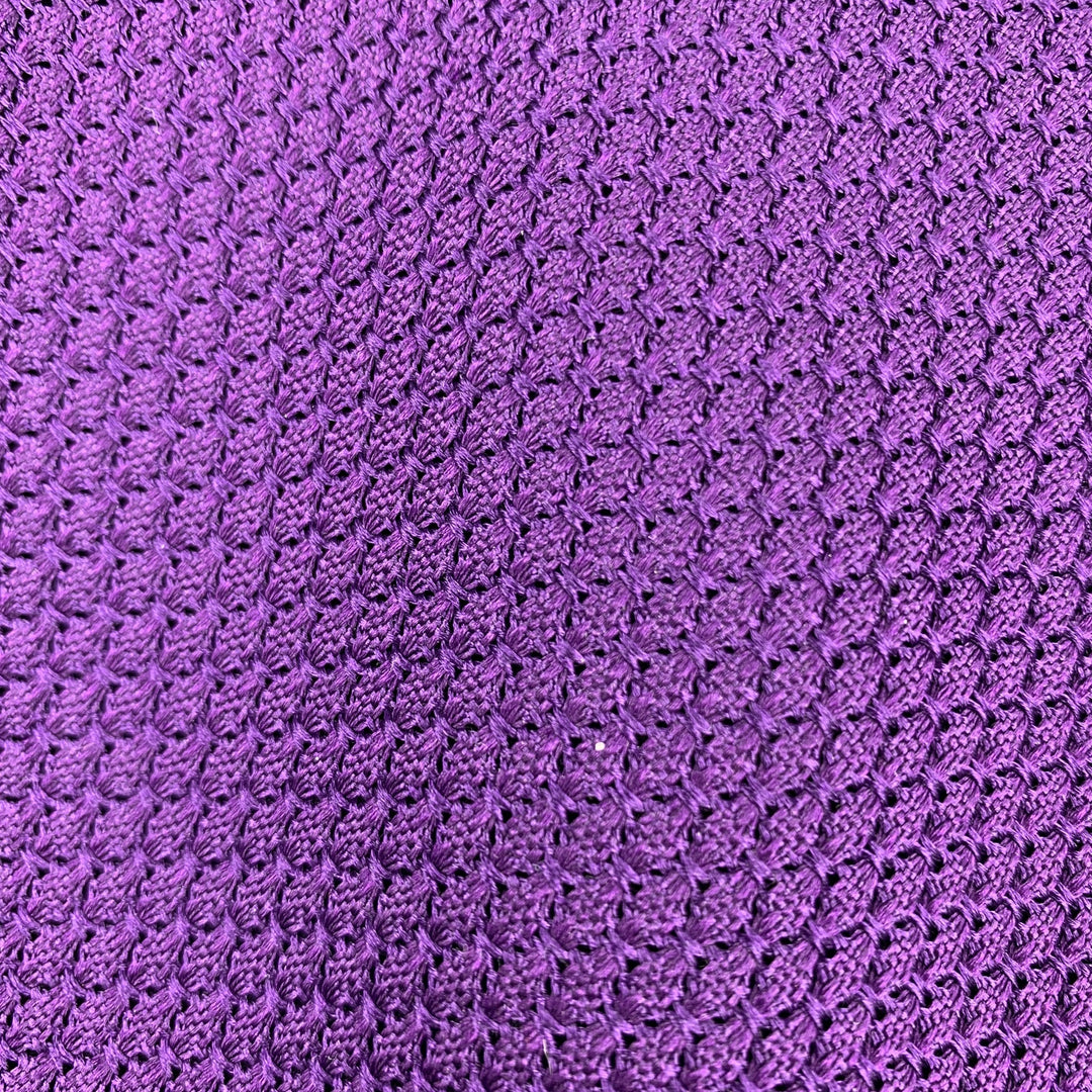 DRAKES LONDON Purple Woven Silk Neck Tie
