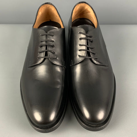 SANDRO Size 9 Black Leather Lace Up Shoes
