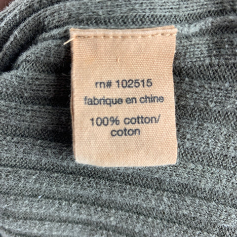 JOHN VARVATOS Size XS Green Olive Ribbed Cotton Elbow Patches Cardigan