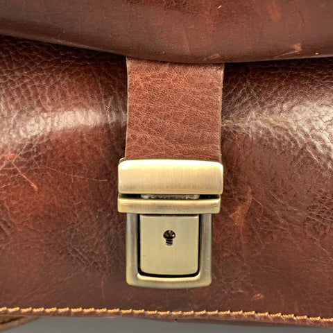Sac messager en cuir cognac MANUFACTUS