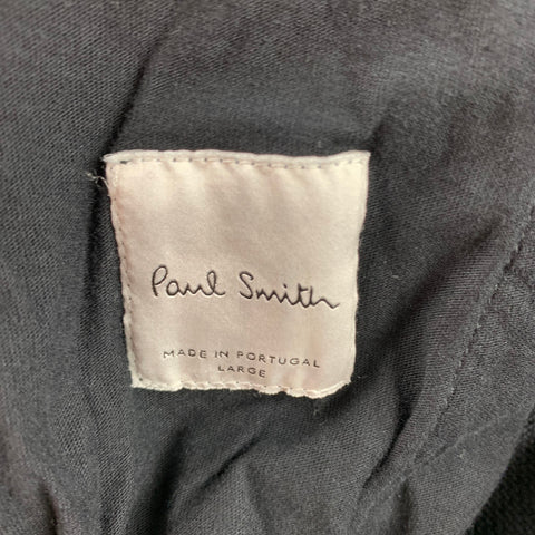 PAUL SMITH Size L Black Cotton Sweatpants Casual Pants