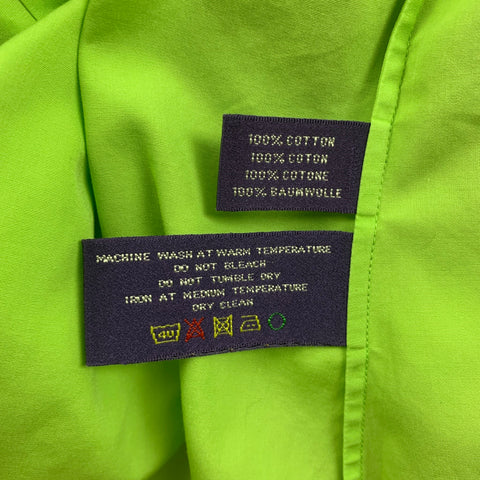 Collection RALPH LAUREN Taille 8 Chemise à manchette française en coton chartreuse