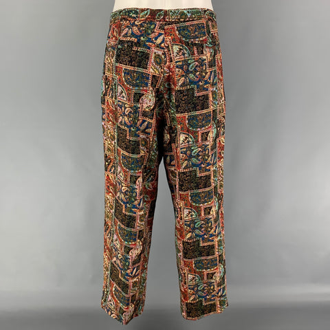 BEAMS PLUS Size M Multi-Color Print Wool Notch Lapel Suit