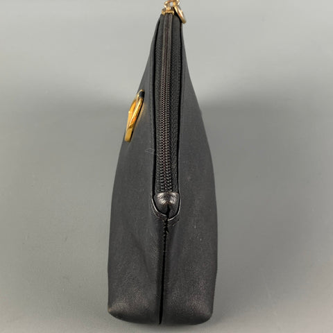 Vintage LANCEL Black Leather Coin Purse