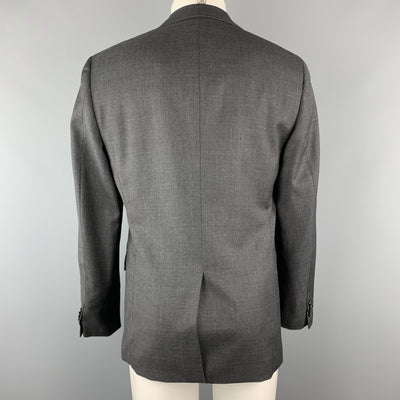 THEORY 40 Regular Charcoal Nailhead Wool Single Breasted Sport Coat